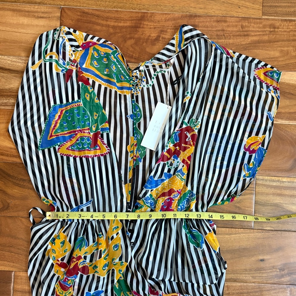NWT Zara Striped Beach Cover-Up M - Picture 13 of 16